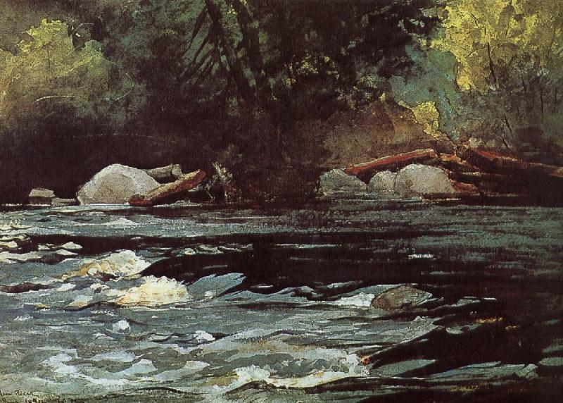 Winslow Homer Hudson River Rapids China oil painting art
